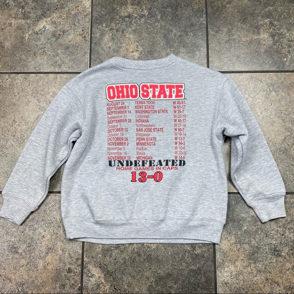 Boy’s/Kid’s VTG 2002 NCAA Ohio State Buckeyes Crewneck Sweatshirt Size Medium - Picture 3 of 4